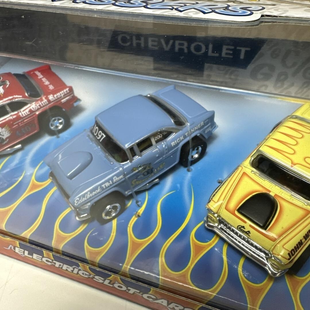 Auto World X-TRACTION slot car 1955 Chevy Set of 3 boxes