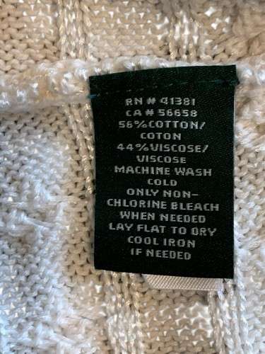 Womens New LAUREN Ralph Lauren L/XL Lightweight Cableknit Open cardigan Long - Picture 6 of 6