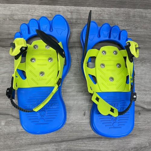 Rare HTF LL Bean YETI Tracker Winter Walker Snowshoes Poles & Bag Kids Set - Picture 2 of 10