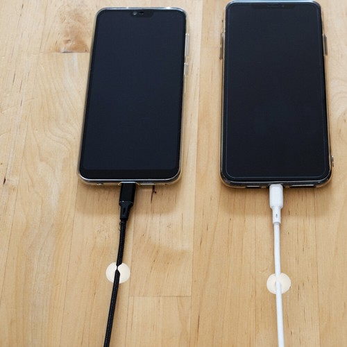 10PCS Desktop Cord Clip Electronic Holder Cable Manager Cell Phone Wire Fixer - 第 11/12 張圖片