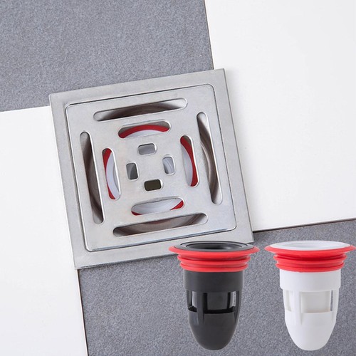 2×Rubber Anti-Odor Floor Drain Shower Waste Water Drainer for Bathroom NO Filter - Picture 8 of 14