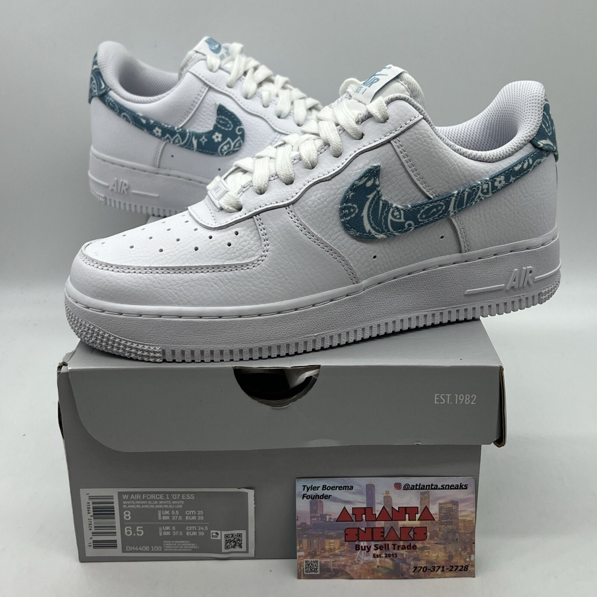 BRAND NEW Women's Nike Air Force 1 Low '07 Essential Blue