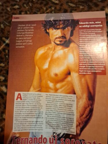 Fernando Colunga, clippings from Hungarian magazines , 22 Pages ,3 covers - Picture 2 of 24