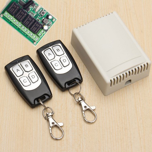 DC 4-Channel 443MHz Wireless RF Remote Control Relay Switch With 2 Receiver Nedm - Picture 9 of 9