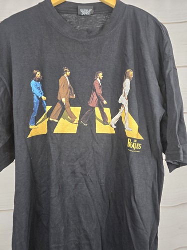 Vintage The Beatles Abbey Road Album Cover T-Shirt Large Double Sided 1998 #K - Picture 5 of 7