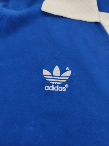 Adidas Blue Shirt Jersey Size L Template West Germany Football 70/80s RARE! - Picture 4 of 10