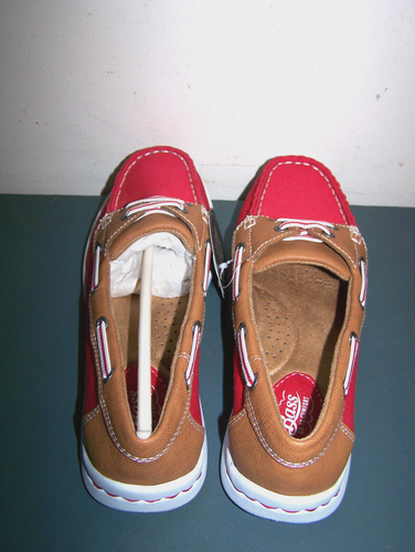 BASS STERN SP19 RED BOAT SHOES WOMEN'S SIZE 7M NIB - Picture 5 of 7