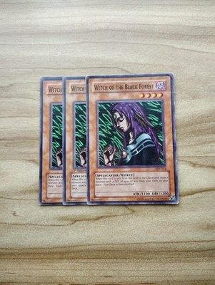 Yu-Gi-Oh! - Witch Of The Black Forest 3X - Complete Playset Of Common Cards
