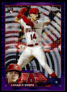 2023 Topps Chrome Purple Sonar Refractors #188 Logan O'Hoppe /275