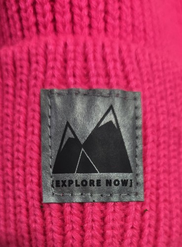 Zara Girls Beanies Set of 2 Neon Pink 1-3 Years Knit Explore Now NWT - Picture 2 of 8