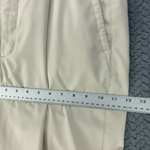 Nike Golf Pants Men's 34x34 ( Fits 34x30) Tan Khaki Straight Leg Cuffed Pleated - Picture 8 of 12