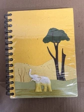 “Mr. Ellie Pooh Elephant Dung Paper” Journal Handmade Fair Trade Co Op America