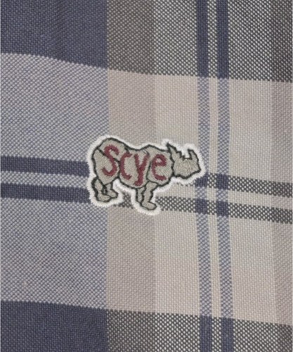 SCYE BASICS Casual Shirts GrayxNavy(Check Pattern) 36(Approx. S) 2200582819047 - Picture 4 of 7