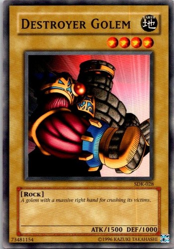 Destroyer Golem SDK-028 Yugioh LP - Picture 1 of 2