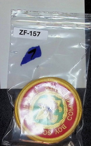 BSA Scout Roundtable Commissioner Position Patch Embroidered Red Gold - Picture 3 of 3