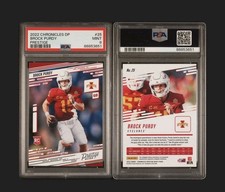 Panini 2022 Chronicles Draft Picks Brock Purdy Prestige #25 RC PSA 9