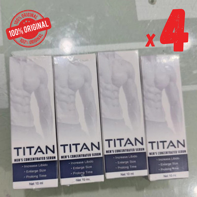 4 Bottles TITAN Men Delay Serum 10ml Fast Absorbing Male Performance Topical Gel