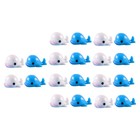 20Pcs Small Sea Animal Ornaments Landscape Ornaments Resin Whale Decors