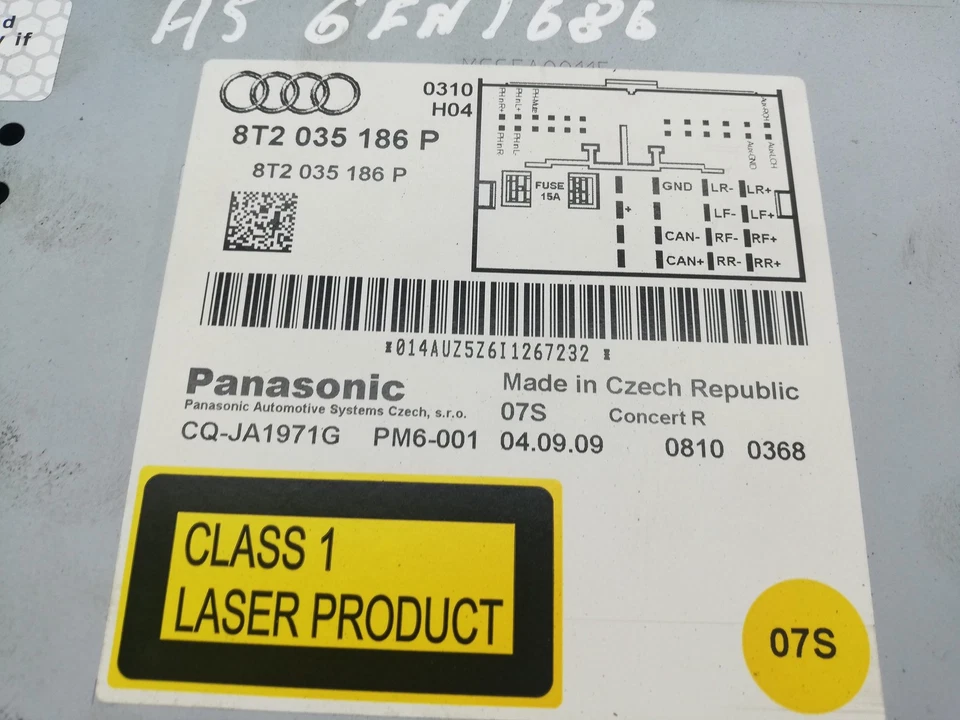 AUDI A5 Sportback 8TA 8t2035186P Musik-Player ohne GPS 2.00 Diesel 14376894 - Bild 4 von 4