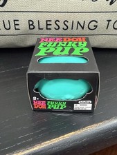 NIB Sealed Needoh Funky Pup Teal - Squishy Stress Relief Toy Schylling