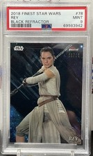 2018 Star Wars Finest REY Black Refractor /10 PSA 9
