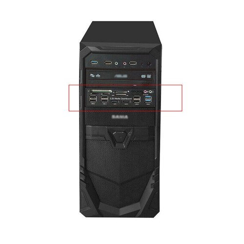 ABS Computer Desktop Optical Drive Multi-Function Panel Dashboard With Screws d - Afbeelding 15 van 18