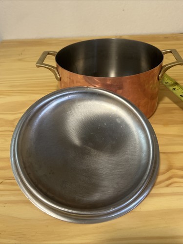Paul Revere pentola e coperchio rame 3 qt, edizione limitata 1776-1976 bicentenario - Foto 6 di 10