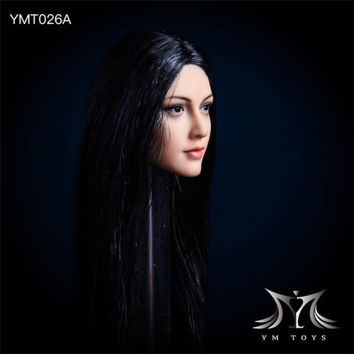 YMTOYS YMT026A 1/6 Head Sculpt Girl Black Hair For 12'' Female PH TBL Figure Toy - Picture 4 of 5