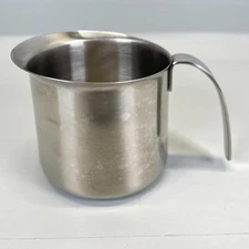 Krups 18/8 Stainless Steel Steaming Frothing Cup Espresso Milk Pitcher - 20 Oz.