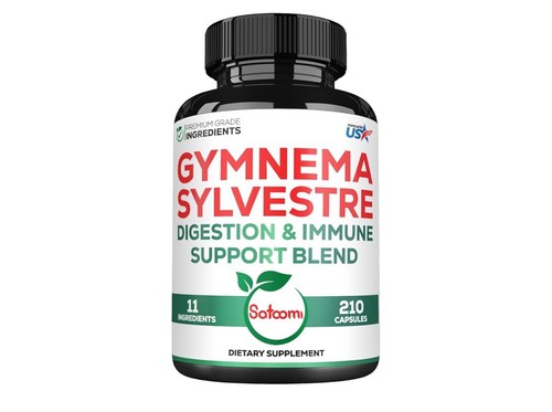 1000mg Gymnema Sylvestre Supplements - 210 Capsules - Gymnema Extract 201 wit...