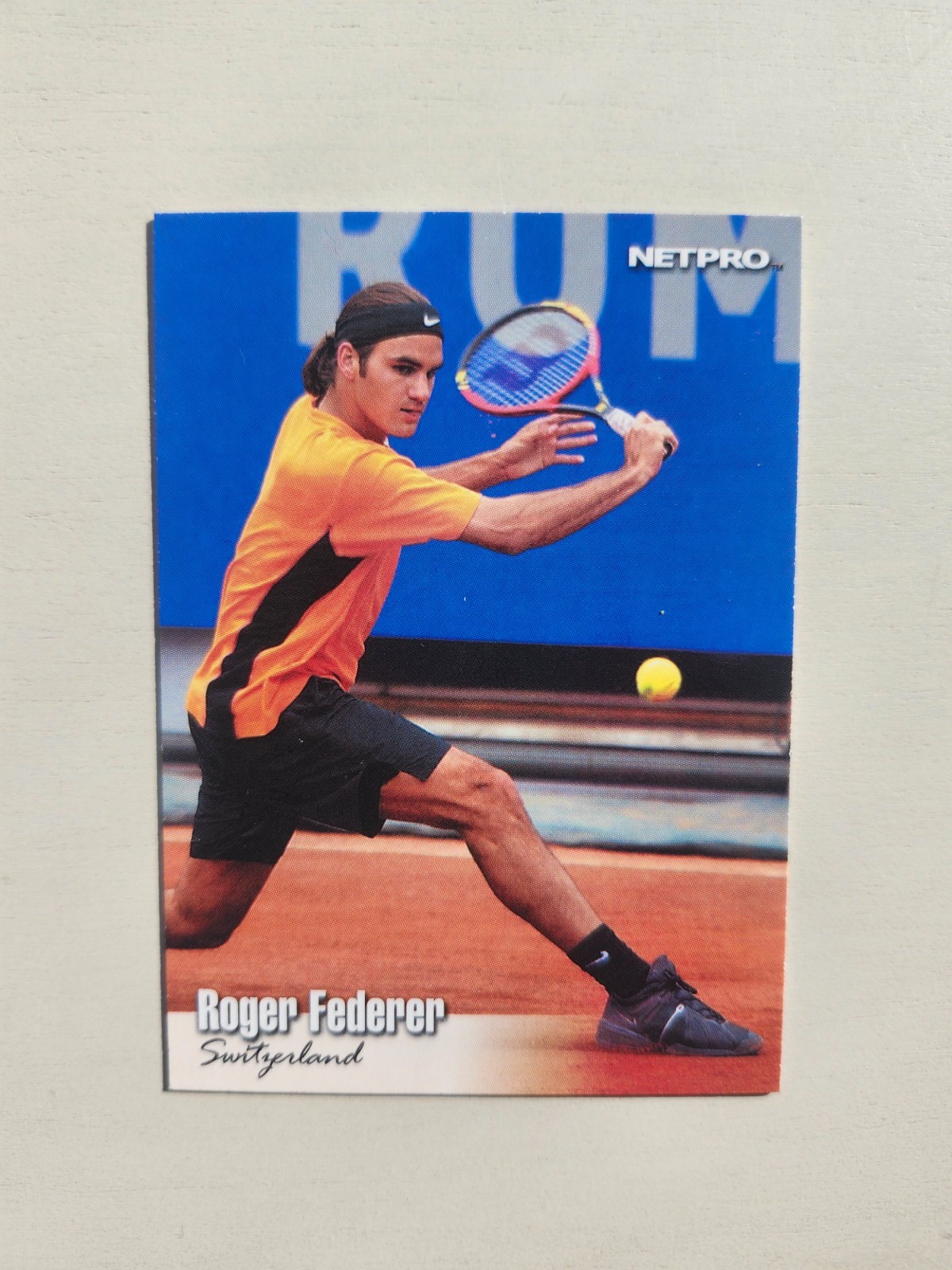 Roger Federer RARE Rookie RC 2003 Netpro Card Tennis Switzerland #90 COOL!