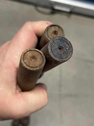 Antike handgehauene gedrechselte Holz Möbel Heringe Garderobe geborgenes Material 5 Stück - Bild 5 von 5