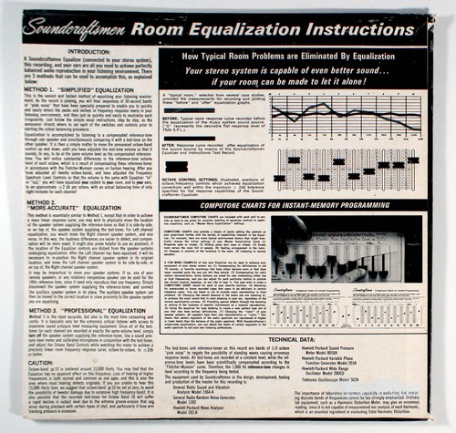 Soundcraftsmen - Instructional Test Record (1976) Vinyl LP • Hertz Frequency - Picture 2 of 2