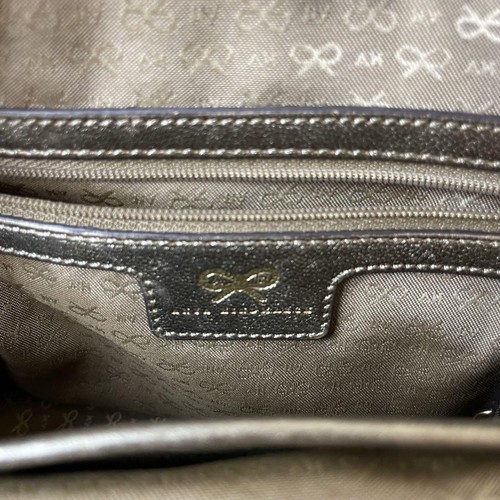 ANYA HINDMARCH Handbag Shoulder Bag Leather Gold 51727c - Picture 14 of 24