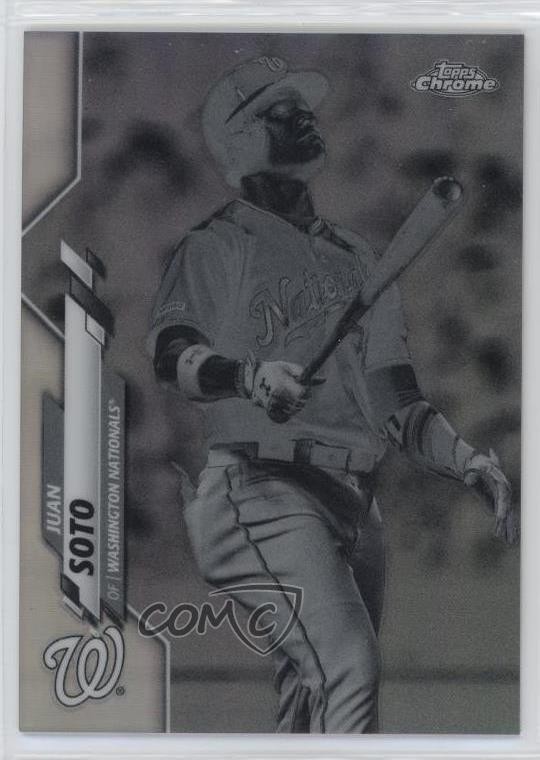 2020 Topps Chrome Negative Refractor Juan Soto #12 0l7e