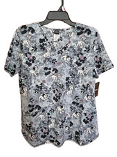 Disney 101 Dalmations V-neck Scrub Top Avail Sizes S M NWT