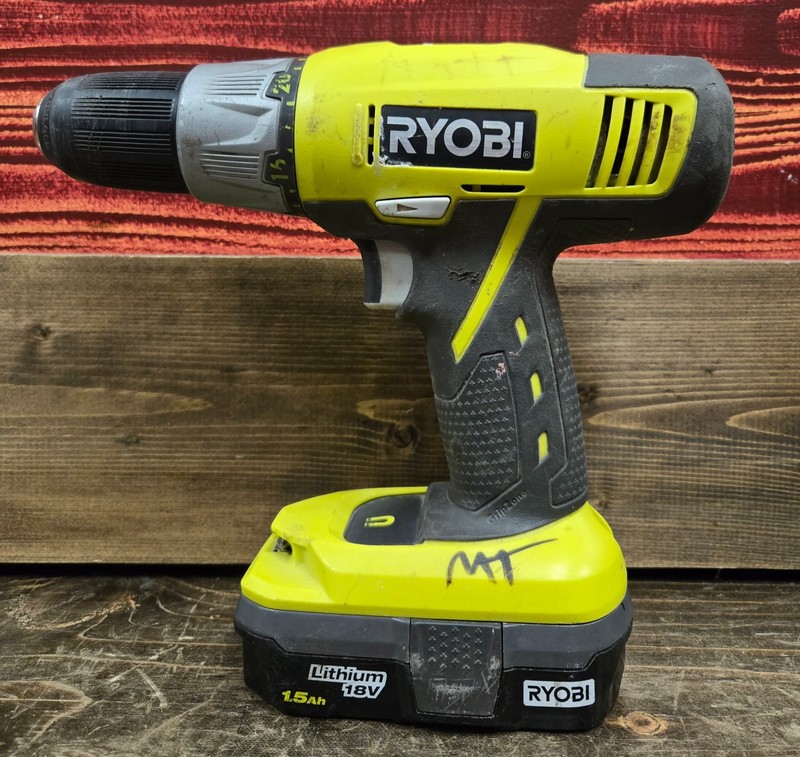 Ryobi 18v Drill Driver (P271) and 1.5Ah Battery (NO CHARGER)