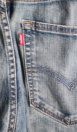 Levi's 527 Jeans Men's Sz 34x32 Distressed Denim Medium Wash Red Tab - Picture 10 of 16