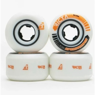 Speed rings Skateboard Wheels 54mm Speedrings Wide 99a Ricta White / Orange