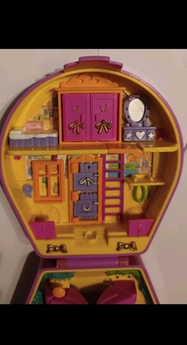 Polly Pocket Bluebird Pony Ridin Show Reiter Pink Hufeisen 1994 Vintage - Bild 10 von 10