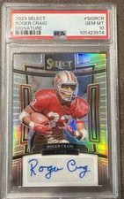 2023 Select Roger Craig Signatures Prizm Auto #/399 #SIG-RCR PSA 10 GEM MINT