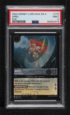 2024 Lorcana - Ursula's Return 4 Foil Ariel Super Rare Sonic Warrior PSA 9 MINT