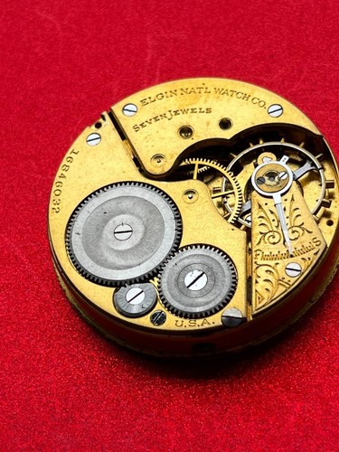 Elgin pocket watch movement 16s - Picture 3 of 5