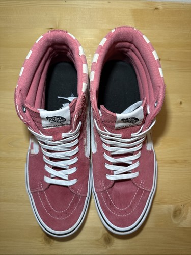 Vans High Top Pro-Classics, Ultra Cush, Mens Sz 11, Checker Pink, Used - Picture 6 of 14