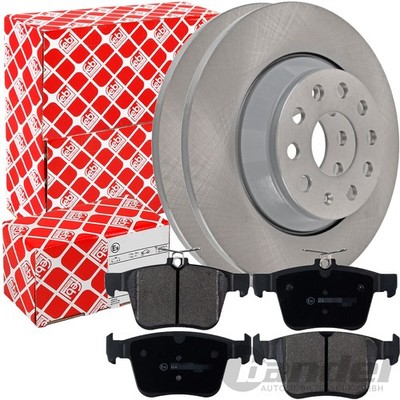FEBI BREMSSCHEIBE 300mm BELÄGE HINTEN passend für VW GOLF 7 PASSAT 3G AUDI A3 8V