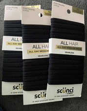  3 Scunci No Damage Ponytailers All Day Medium Hold 36 Total Pieces