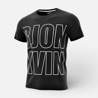Björkvin Herren T-Shirt Kurzarmshirt Oberteil Oaken, Schwarz, S