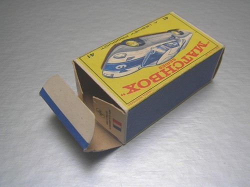 Matchbox Regular Wheels #41 Ford GT with Black Base Lesney England NM+ in Box - Picture 11 of 11