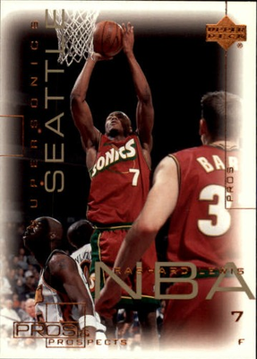 #ad 2000 01 Upper Deck Pros and Prospects #77 Rashard Lewis BSK $0.99