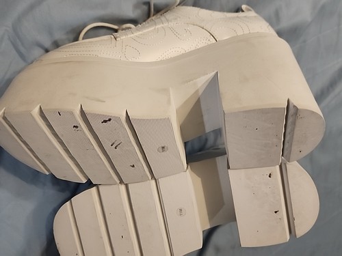 Women's Fashion Patent Leather Platform Wedge Lace Up SURGAR THRILLZ - Picture 9 of 10